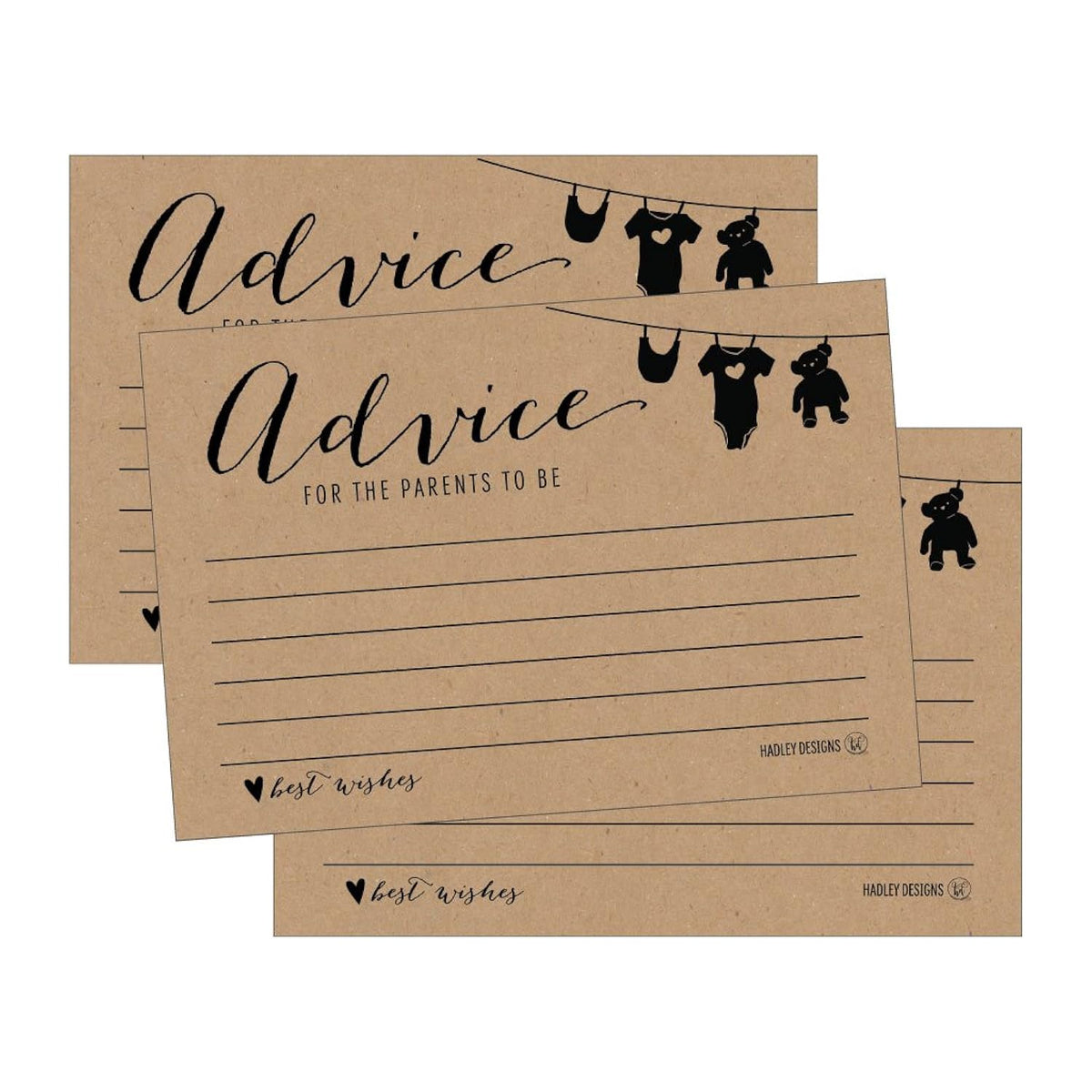 25 Rustic New Mommy Or Parent Advice Cards For Baby Shower Game Activities Ideas, Expecting Words Of Wisdom Message For Parent To Be Boy Girl Co-Ed Couples Gender Reveal Keepsake Alternative Guestbook
