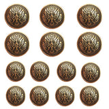 14Pcs Antique Gold Blazer Buttons For Men'S Suits Blazers Sport Coats