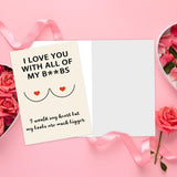 Cute Valentine'S Day Gifts For Husband, Cheeky Anniversary Card Gift For Boyfriend, Hilarious Vday Birthday Card For Him Fiance