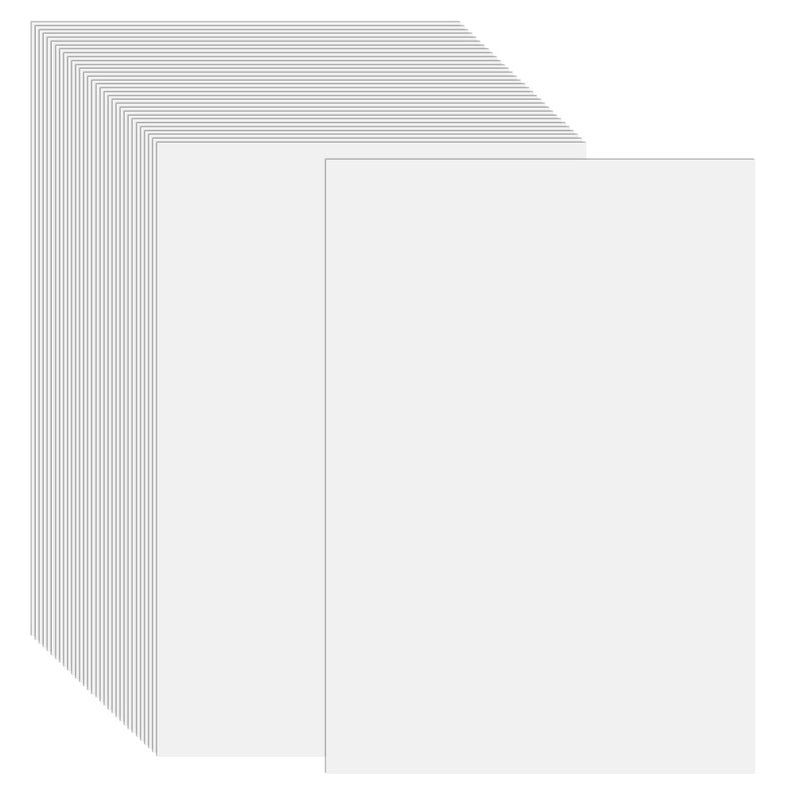 100 Sheets White Colored Cardstock Thick Paper, A4 Medium Weight 70Lb Cover Ca