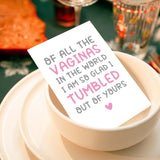 Rude Funny Mothers Day Card For Mom, Cheeky Mothers Day Card From Daughter Son, Of All The Fannies In The World...