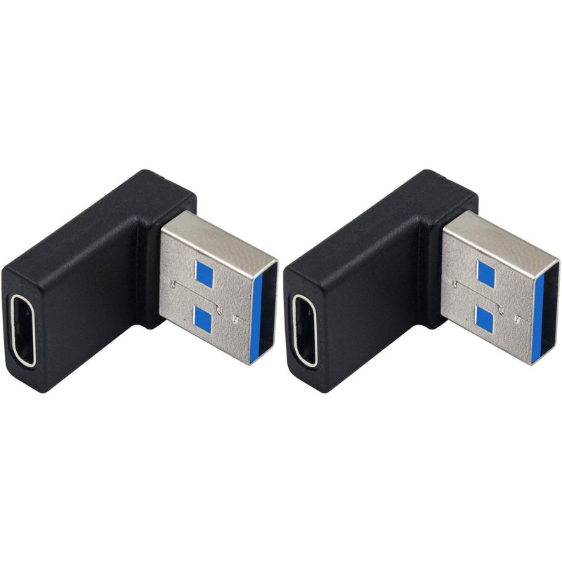 Usb C Female To Usb 3.0 Male Adapter, 2Pack Usb C To Usb Adapter, 90 Degree Us