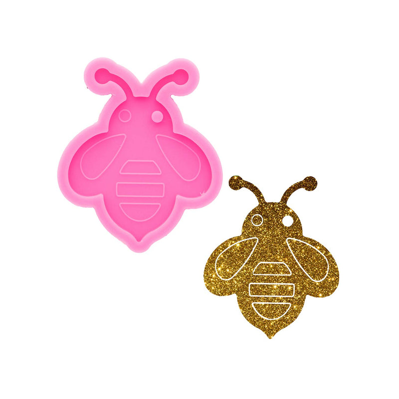 Super Glossy Cute Bee Style Silicone Mold Resin Molds Epoxy Craft Silicone Key