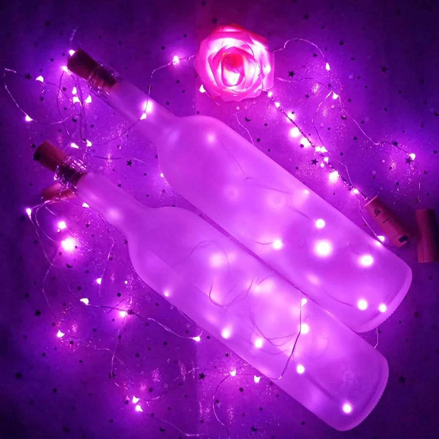 2 Pack Battery Operated Mini Led Lights,Indoor Fairy Lights With Timer 6 Hours On/18 Hours Off For Christmas Party Decor