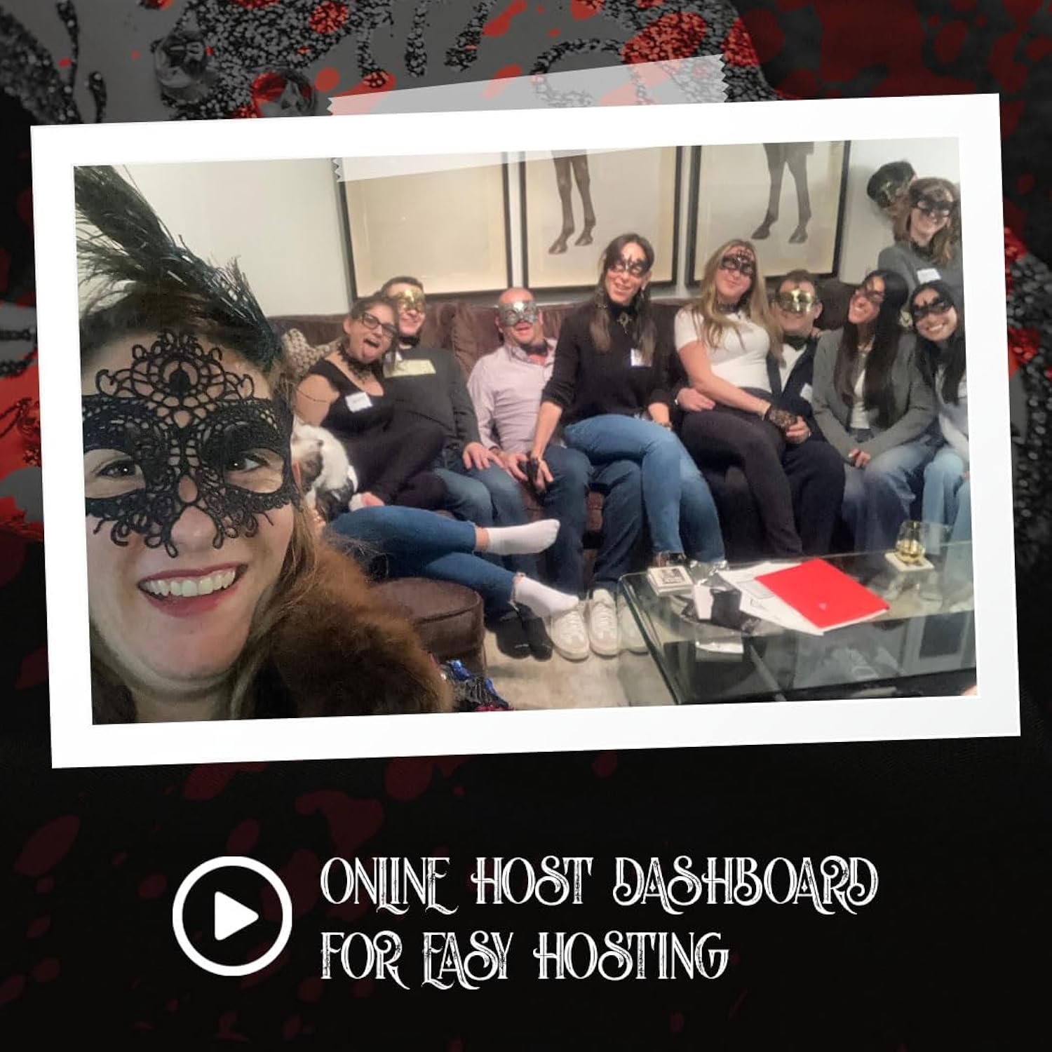 Masquerade And Murder: Ghosts Of Our Past | Masquerade Murder Mystery Games For Adults And Teens | Flexible 4-20+ Players | Physical Game Kit