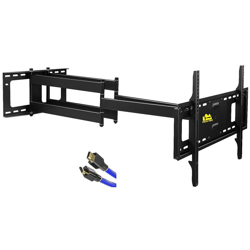 Heavy Duty Long Arm Tv Mount,43 Inch Extension Dual Articulating Arm Full Moti