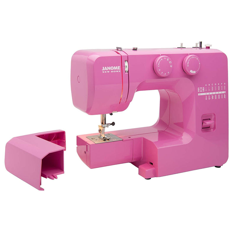 Pink Sorbet Easy-To-Use Sewing Machine With Interior Metal Frame, Bobbin Diagr