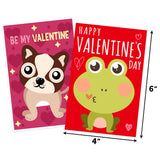 27 Pcs Valentine'S Day Cards Assortment Animal Valentine'S Day Greeting Cards With Envelopes, Classroom Exchange Kids Holiday Crafted Wedding Cards, Valentine'S Party Favorites, 9 Styles?