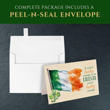 St. Patrick'S Day Greeting Cards, Irish Blessing Cards, 5"X7" Folded Card W/Envelope, Single Card, Made In Usa By A Small Family Business (Lucky Enough)