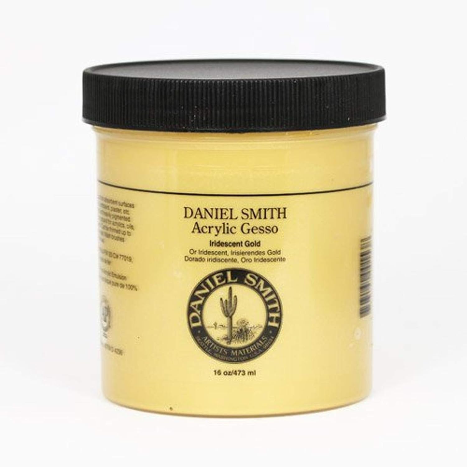 Daniel Smith Acrylic Gesso, 16oz Jar, Iridescent Gold, 284040003