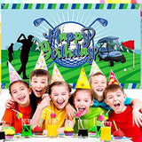 Golf Birthday Party Backdrop Banner – 73x43in, Sports Theme for Men