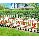 Large Christmas Decorations Banner Merry Christmas Yard Sign Hanging Banner Outdoor Christmas Decorations Backdrop Home Decor Indoor Xmas Eve Vacation Holiday Party Supplies