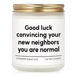 House Warming Gifts, New House/Home Candle, Funny Housewarming Gift For Friends, New Homeowner Gifts, First Apartment Essentials, Moving Away Gift, Handmade, 7Oz