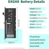 DXGH8 7.6V 52Wh Replacement Battery for Dell XPS 13 9370 9380