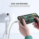 3 Pack 10FT Lightning Charging Cables Apple MFi Certified Fast Charge for iPhone iPad Nylon Braided
