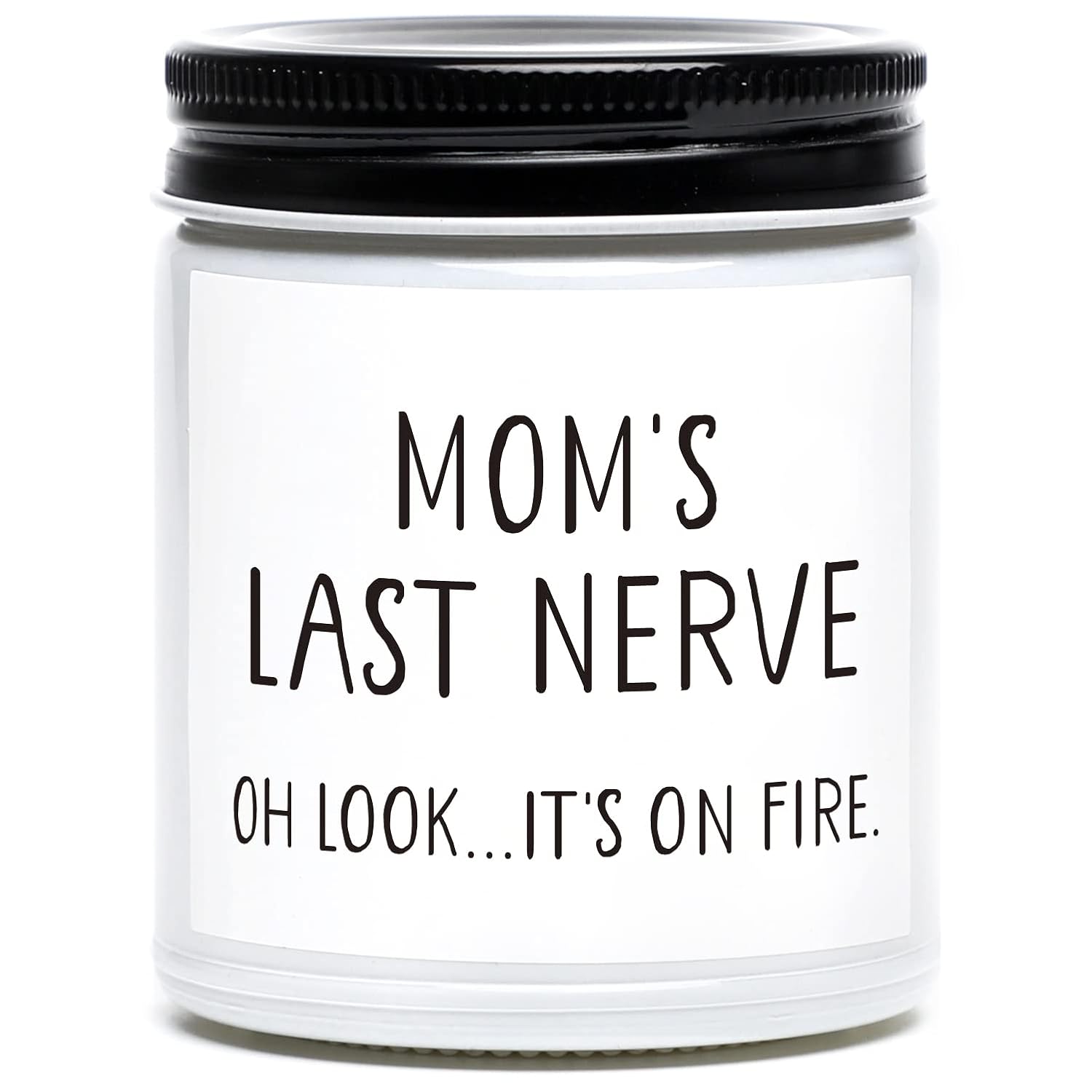 Mothers Day Gifts For Mom From Daughter And Son, Moms Last Nerve Candle, Cool Best Mom Gifts Ideas, Birthday & Mothers Day & Thanksgiving & Christmas Gift For Moms - Lavender Scented Candle