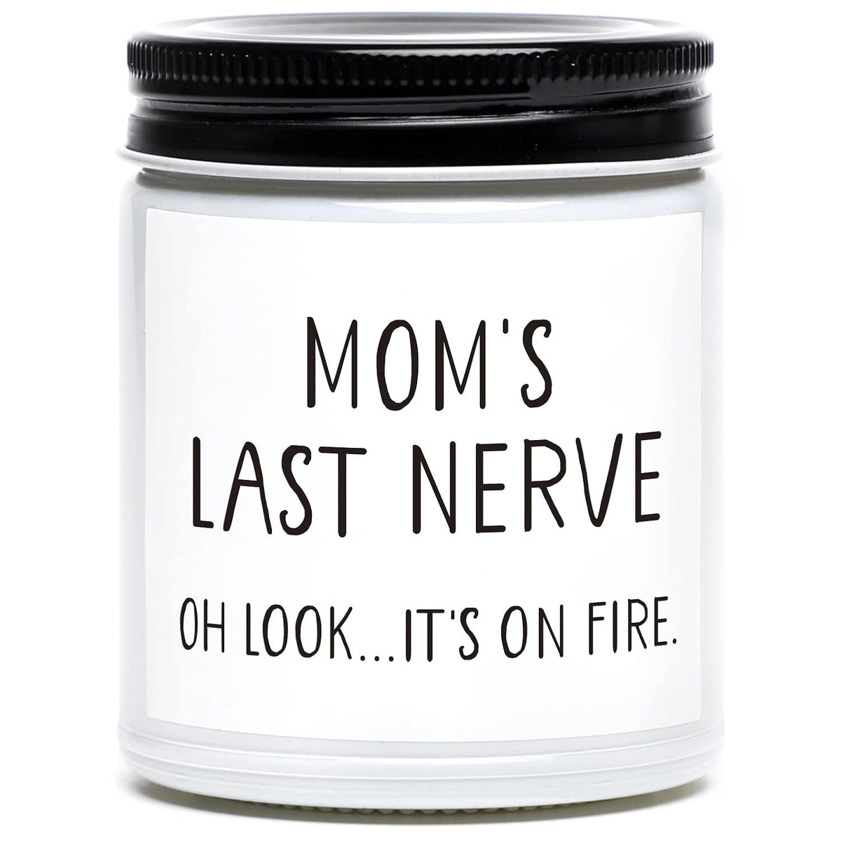 Mothers Day Gifts For Mom From Daughter And Son, Moms Last Nerve Candle, Cool Best Mom Gifts Ideas, Birthday & Mothers Day & Thanksgiving & Christmas Gift For Moms - Lavender Scented Candle