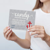 Nautical Baby Shower Collection, Candy Guessing Game Cards, 30-Pack