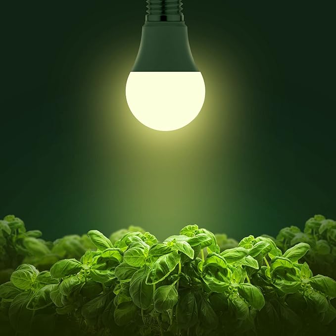 2 Pack Full Spectrum LED Grow Light Bulbs A19 E26 Base 11W 100W Equivalent for Indoor Plants