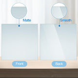 1 Pcs 12 X 12 X 0.3 Inch Tempered Frosted Glass Paint Muller Slab Mineral Pigment Grinding Plate For Diy Oil Painting Watercolor Oil Acrylic Painting