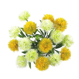 15Pcs Silk Dandelion Flowers Home Decorative Plastic Fake Artificial Flowers For Home Party Wedding Green Real Touch Decoration(7.87Inch)
