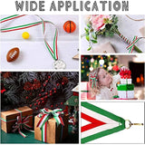 50 Yards 1 Inch Red White Green Stripes Ribbon Italian Flag Patriotic