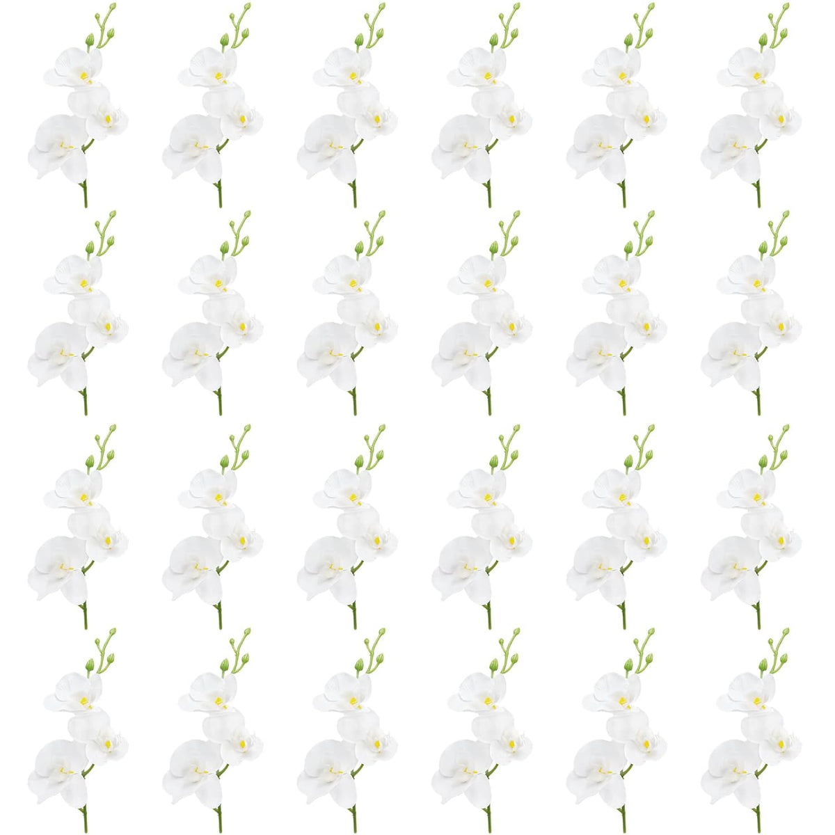 24 Pcs Artificial Flowers For Floating Candles Wedding Centerpiece Mini Orchid Flower Filler Vase Fillers For Wedding Dinning Table Party Home Restaurant Decoration
