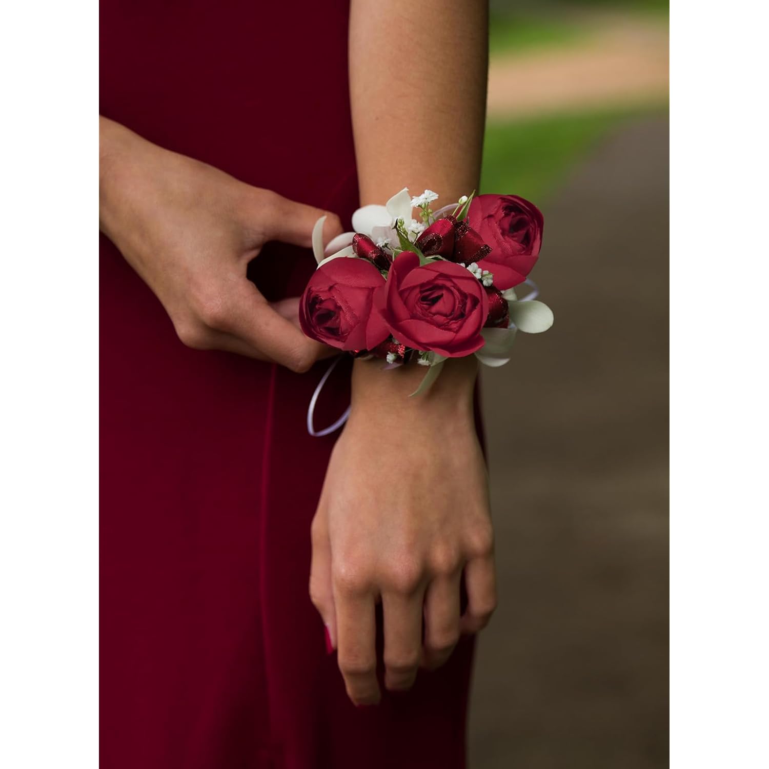 Ranunculus Artificial Flowers 21Pcs Faux Silk Mini Ranunculus Bulk Wedding Filler Flowers For Diy Bridal Shower Bouquets Centerpieces Decor(Red)