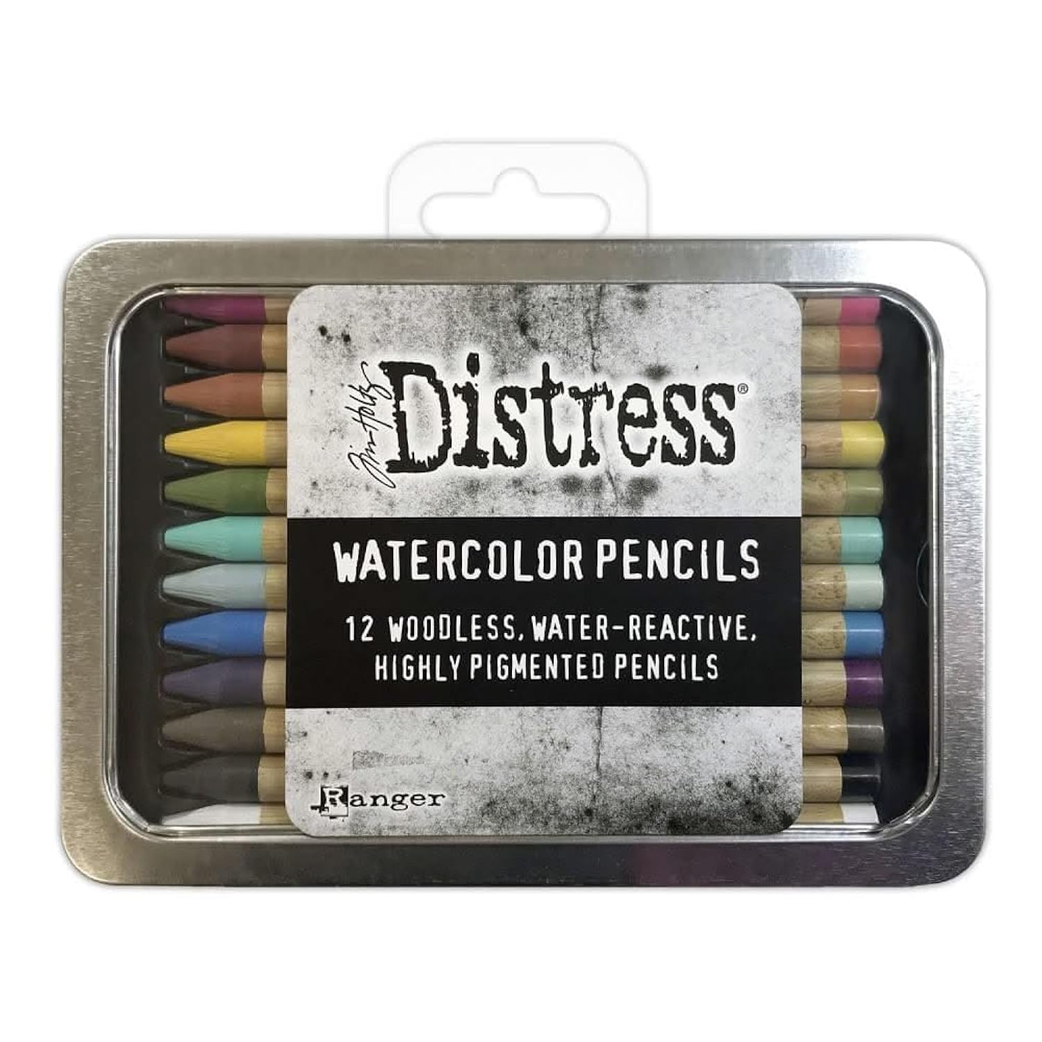 Ranger Tim Holtz Distress Watercolour Pencils Set 1-12 pcs