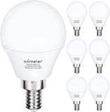 E12 LED Candelabra Bulbs 6 Pack 60W Equivalent 5000K Daylight A15 Ceiling Fan Chandelier Light Bulbs