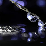 Battery Operated Dewdrop Fairy Lights 10FT 30 LED Cold White String Lights with Timer for Christmas Halloween Party Home Decor