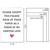 Sarcastic Valentine'S Day Card For Husband Wife Boyfriend Girlfriend Partner Spouse, Funny Wedding Anniversary Card For Him Her, Hilarious Love You Gift For Women Men