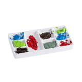 Travel Watercolor Palette,Portable Ceramic Palette 9 Well,Empty Wet Palette Metal Paint Box With Porcelain Palette(Black Box)