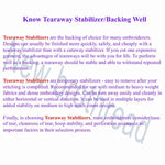 Tear Away Machine Embroidery Stabilizer Backing 8"X8" - 100 Precut Sheets - Medium Weight 1.8 Oz- Fits 4X4 And 6X6 Hoops