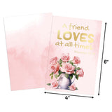 Religious Valentines Day Cards Christian Greeting Card Bulk Gold Foil Assortment Cards With Envelopes
