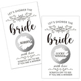 50 Pack Flower Plants Scratch Off Game Cards For Country Wedding, Bridal Lottery Tickets, Wedding Shower Ideas