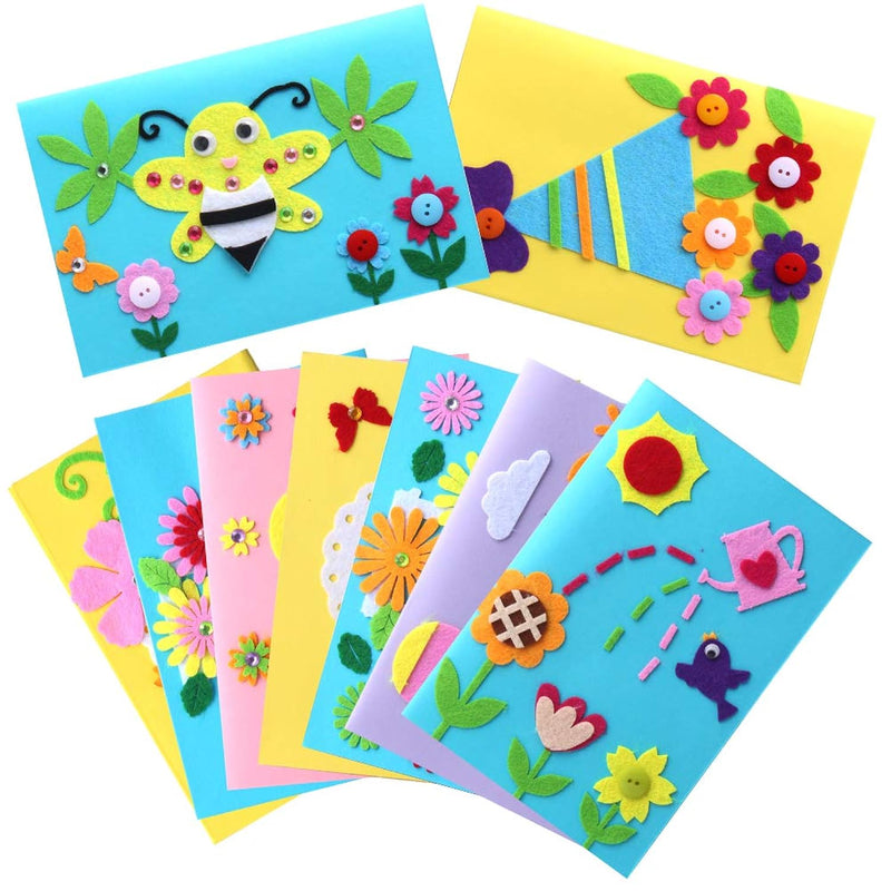 Kids Greeting Card Making Kit, 9Pcs Card Making Kits For Kids Thank You Card K