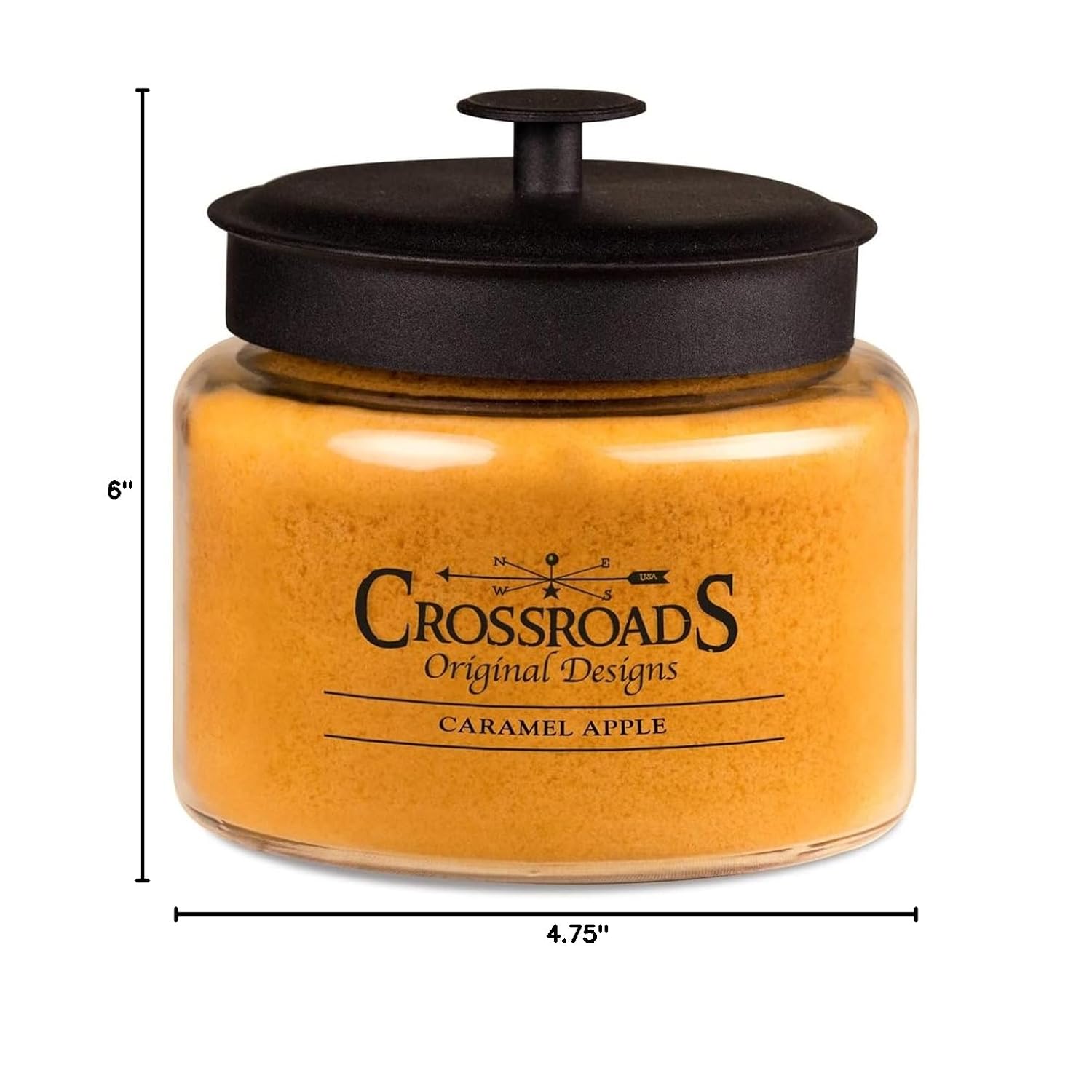 Caramel Apple Jar Candle, 48-Ounce, Paraffin Wax