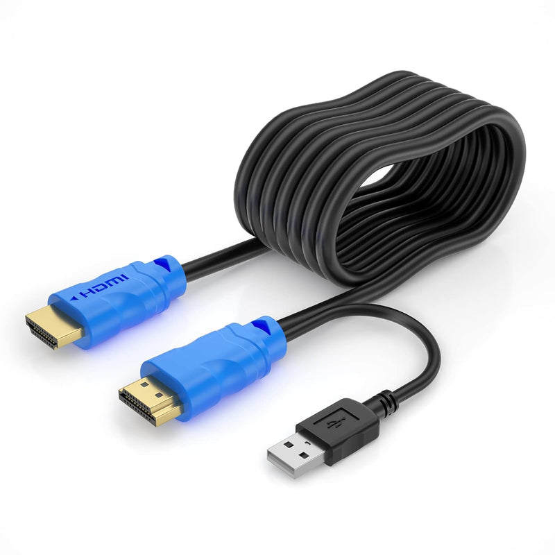 4K Usb Hdmi Kvm Cable 10Ft, Usb Hdmi A To Hdmi Cable 2In1 Cord (3M)