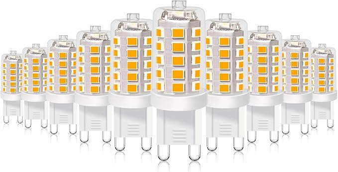 G9 LED Bulb 2700K Soft White 430 Lumens 40W Halogen Replacement 10 Pack