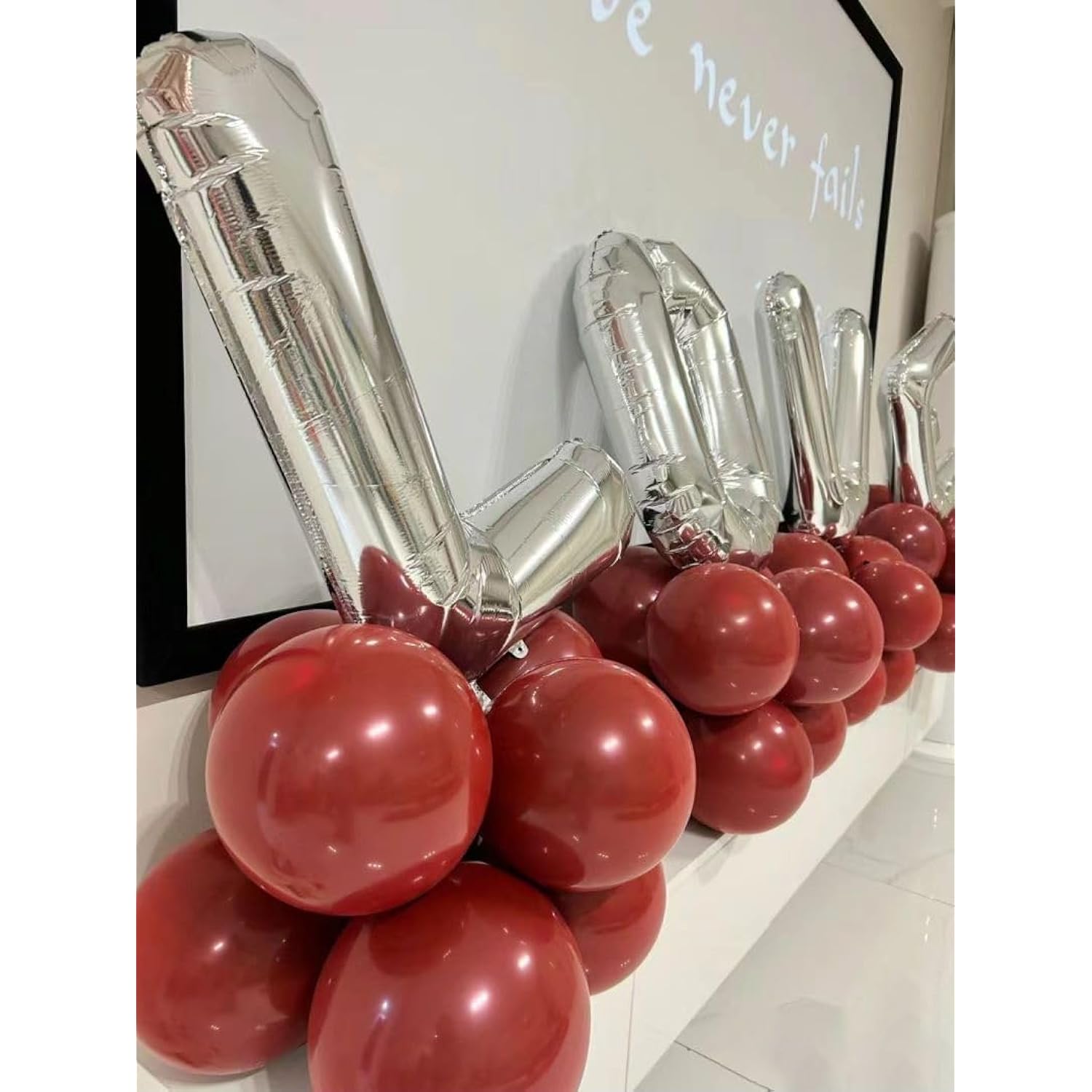 Ruby Red Balloons 100 Pcs Dark Red Latex Balloon Different Sizes 18 12 10 5 Inch Premium Helium Balloons For Balloon Garland Arch Birthday Party Wedding Valentine'S Day Christmas Decorations