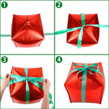 30Pcs Christmas Balloons Decoration Set, Candy Cane Gift Box Mylar Foil Balloons For Christmas New Year Candies Xmas Theme Party Decorations