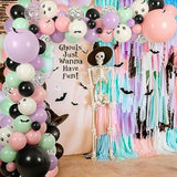 Halloween Balloon Arch Kit – 18", 10", 5" Balloons with Bat Stickers