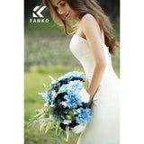 Rose Artificial Flowers Combo For Diy, Fake Blue Rose Silk Flowers Greenery, Faux Flowers For Wedding Bridal Bouquet, Baby Shower, Table Centerpieces, Floral Arrangement, Party Home Decoration