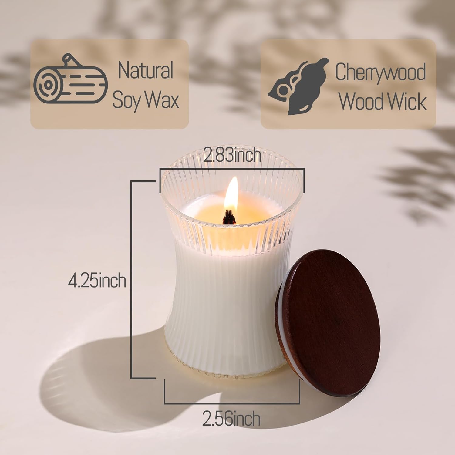 2Pcs Eucalyptus & Alpine Sage Scented Candles, 7.05Oz 50 Hours Burn, Candles For Home Scented, Natural Soy Candle Non Toxic, Eucalyptus Decorative Candle For Home Decor, Gifts