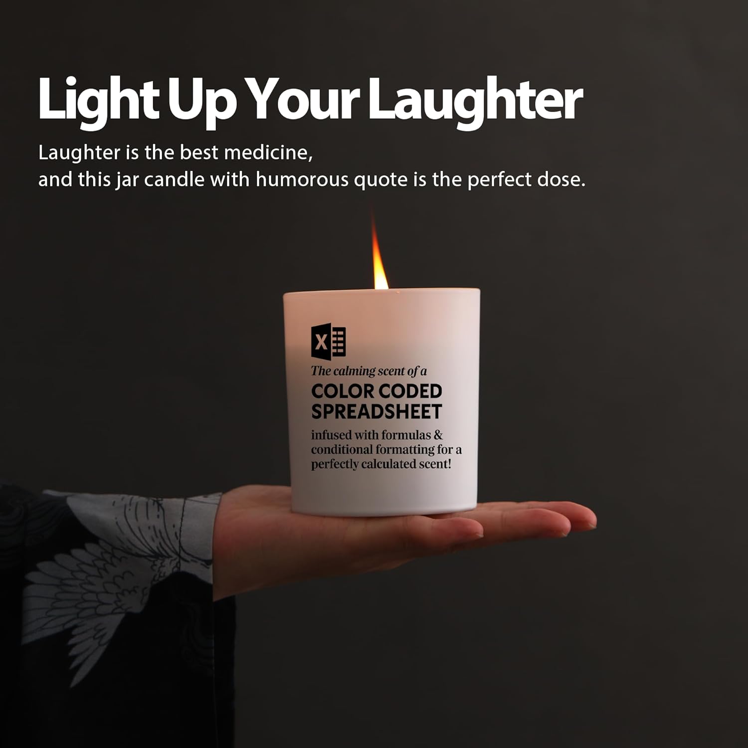 The Calming Scent Of A Color-Coded Spreadsheet Candle Accountant Gifts Accounting Data Analyst Cpa Scented Candles Home Office Jar Candles Lavender Scent Soy Wax Candle 9.5 Oz