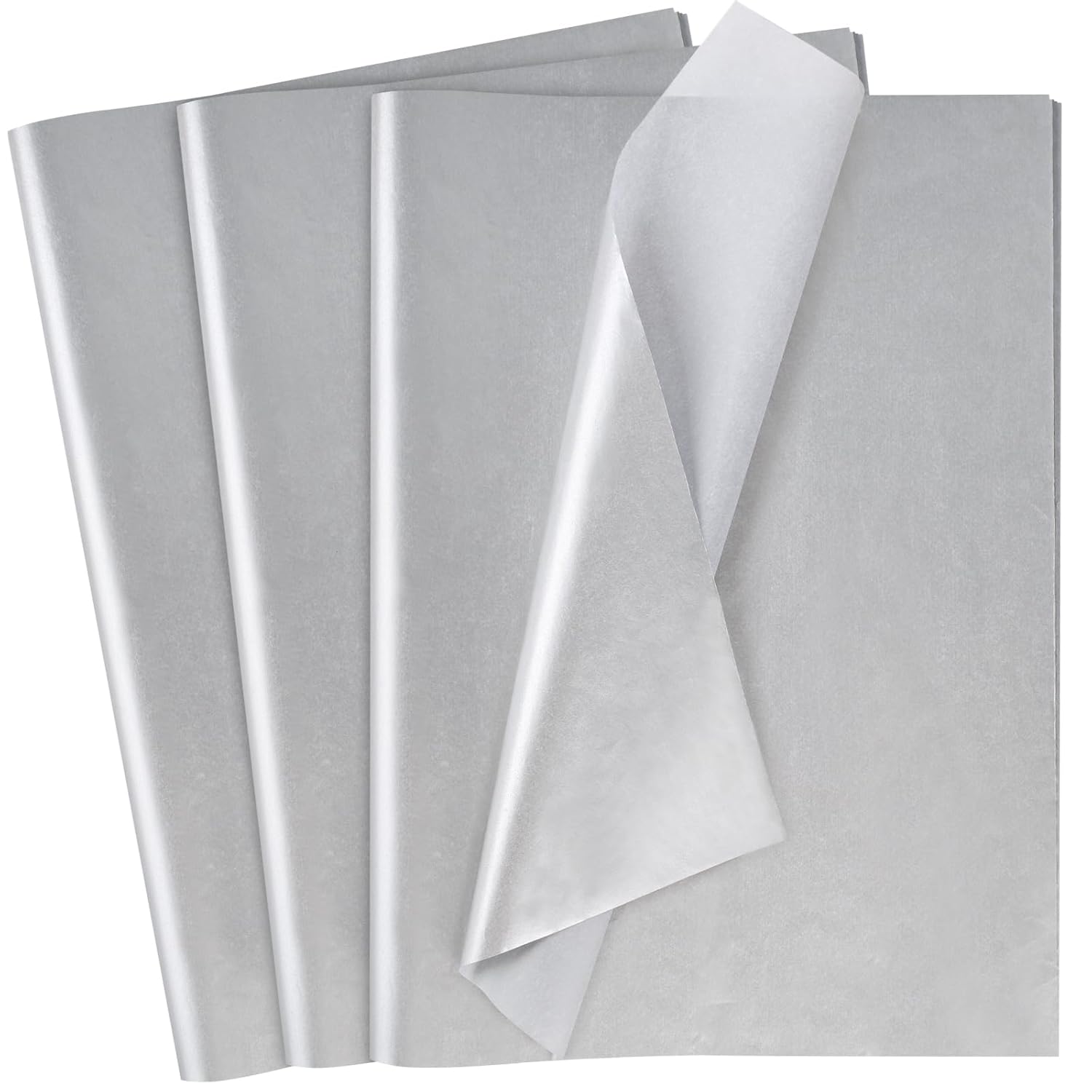 86 Sheets Tissue Paper, 14 X 20 Inch Silver Gift Wrapping Paper Bulk For Christmas Birthday Diy Crafts Project Wedding Holidays