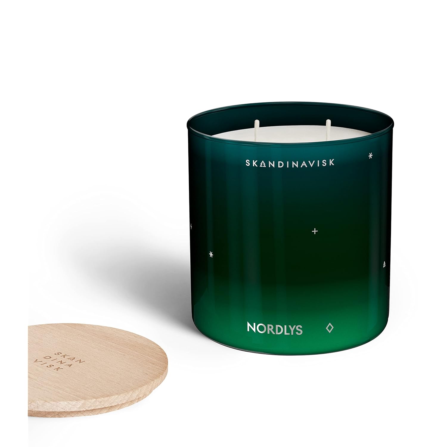 Nordlys 'Northern Lights' Scented Candle. 2 Wicks. Fragrance Notes: Arctic Intensity And Celestial Colour, A Symphony For Senses. 14.1 Oz.