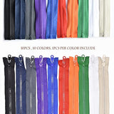 10Pcs 28 Inch Vislon Sport Separating Zipper For Sewing Coats Jacket Z