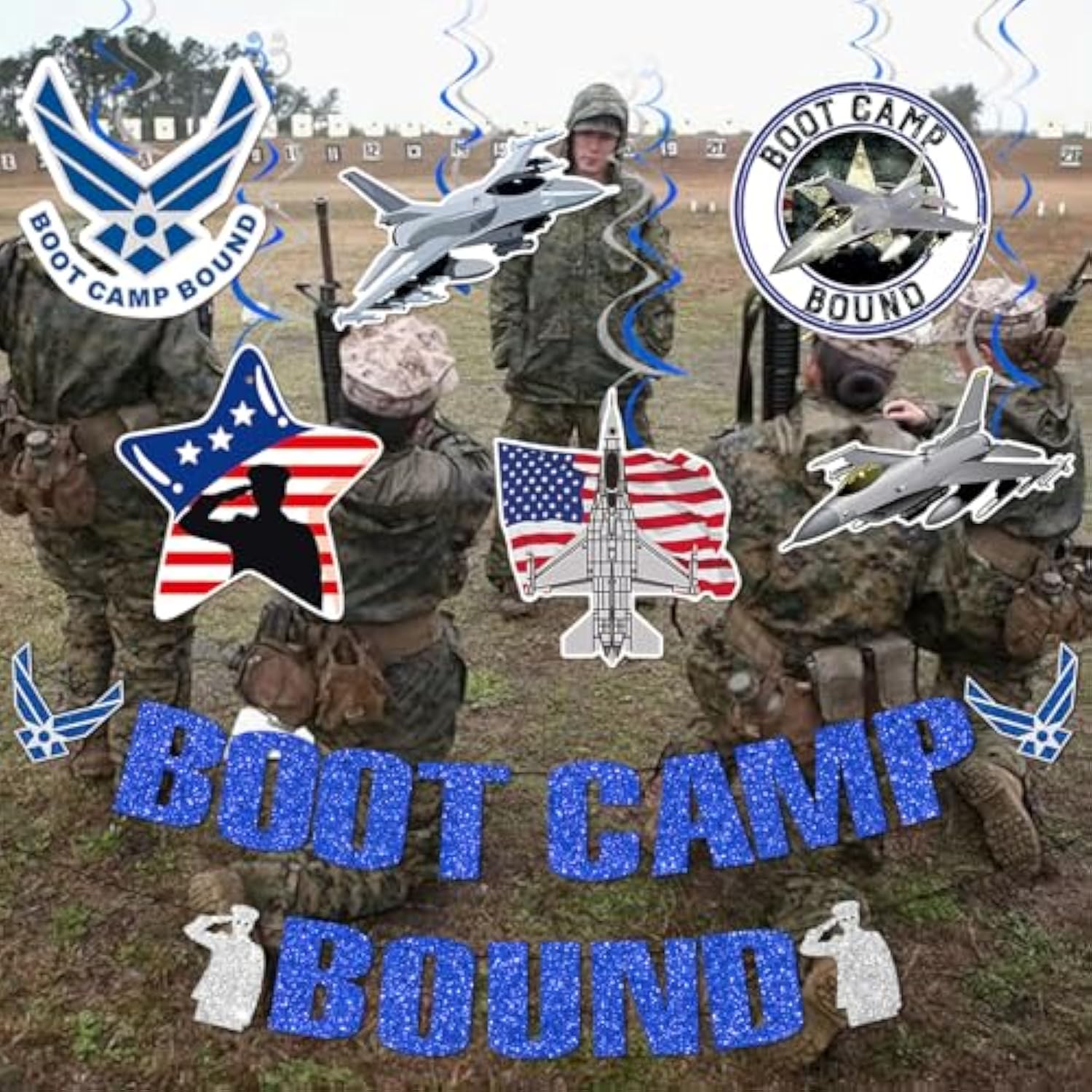 Boot Camp Bound Banner, Army Party Decorations, Army Boot Camp Banner, Military Decor, Army Decorations For Birthday Party